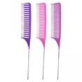 thumbnail image 1 of Peine para resaltar,Peine para resaltar el cabello,peine para seccionar,corte de peinado,3 uds. Peine para trenzar,peine para teñir punta,peluquería,Teñido,burla de dientes finos,resaltado, 1 of 8