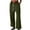Army Green, variant on Hvyesh Women Low Waist Wide Pants Casual Drawstring Cotton Linen Pants Summer Loose Solid Beach Pants Workout Trouses