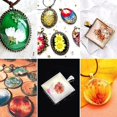 thumbnail image 2 of Yellow Bandeja colgante con bisel para fotos, 60 uds., 5 formas, ajustes de cabujón de cristal, fabricación de joyas, 2 of 5