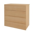 thumbnail image 3 of Nexera Modern 4 Drawer Dresser in Natural Maple, 3 of 27