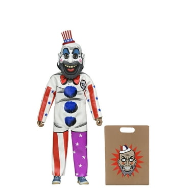 NECA House of 1000 Corpses: Ben Cooper Captain Spaulding Clothed Action Figure with Trick-or-Treat Bag (6")