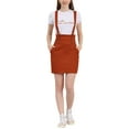 thumbnail image 3 of Allegra K Women's High Waist Straight Braces Suspender Skirts, 3 of 7