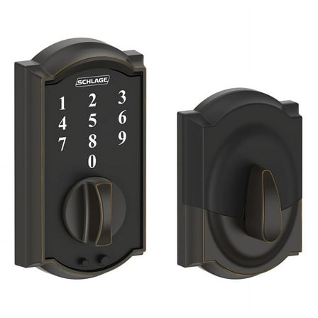 Schlage BE375VCAM716 Aged Bronze Camelot Touch Deadbolt