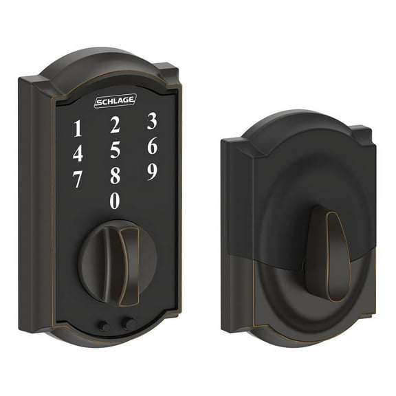 Schlage BE375VCAM716 Aged Bronze Camelot Touch Deadbolt