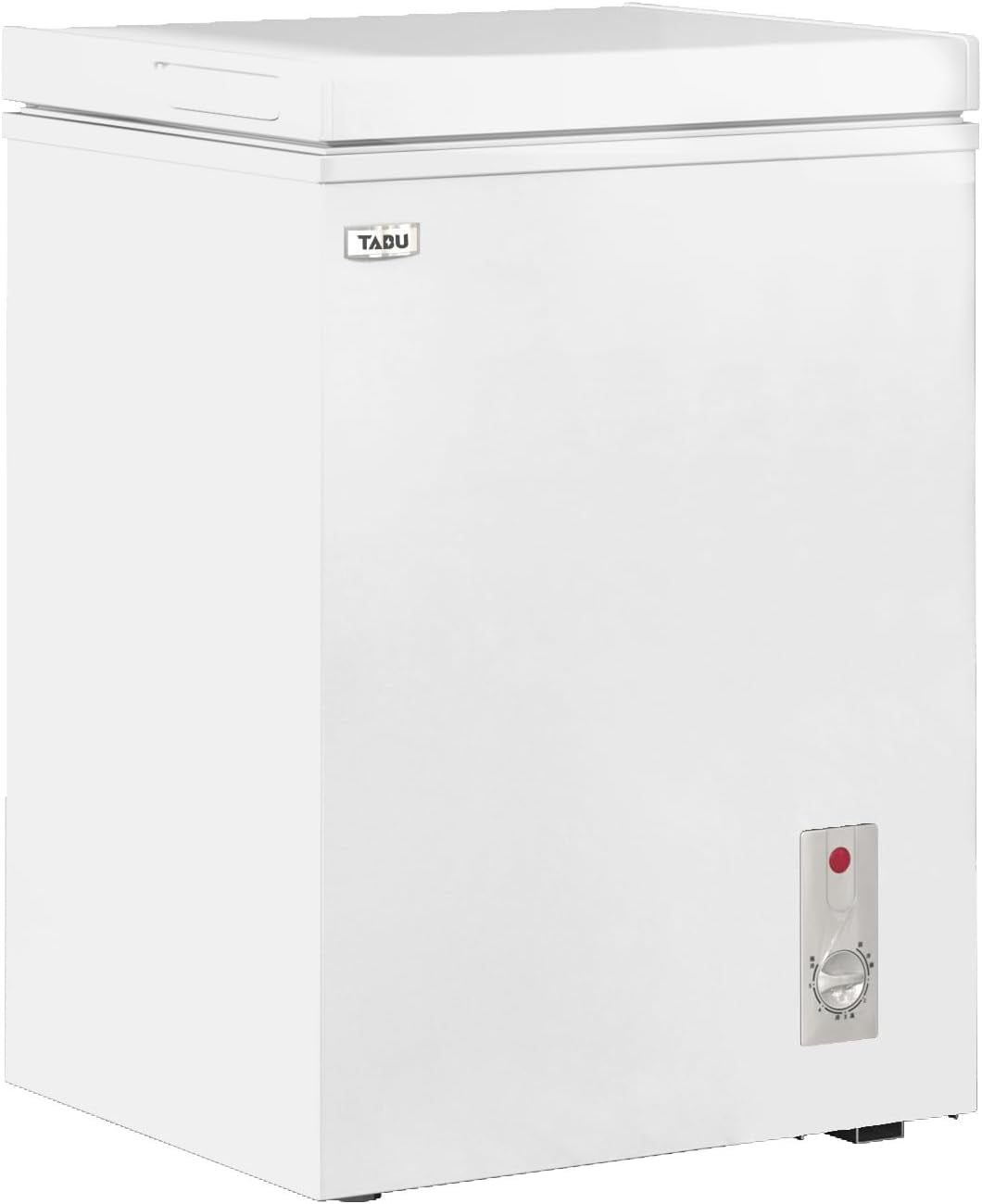 TABU Chest Freezer, 3.5 Cu ft Deep Freezer with Adjustable Temperature