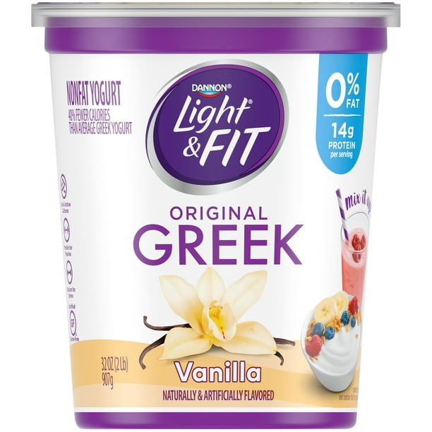 Light + Fit Nonfat Gluten-Free Vanilla Greek Yogurt