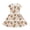 Cartoon Capybara Print with Floral & Orange Accents, variant on Piglet Floral Design Girls Short Sleeve Casual Long Dress Poly Spandex Stretchy Breathable Texture 2-14 Years Old Girls Casual Dress for Kids