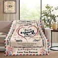 thumbnail image 2 of LHSHID to My Mom Blanket Mom Gifts from Daughter and Son Mom Birthday Gift Gifts for Mom Throw Blankets Gifts for Mother''s Day Best Mom Ever Flannel Bedding Blanket Soft Throw Blanket 60x80in, 2 of 6