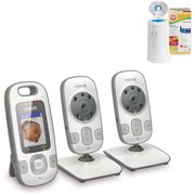 Vtech VM312-2 Safe & Sound Video Monitor with Bonus Arm & Hammer Diaper Pail