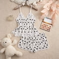thumbnail image 4 of Women's Halloween Black Cat Print Pajama Set Lace Cami Top and Matching Shorts 2 Piece Spaghetti Strap Sleepwear Lounge Set, 4 of 7