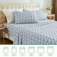 thumbnail image 4 of Gogreen 4PC Deep Pocket King Sheet Set Fit 16", Breathable Microfiber Super Soft King Size Sheet Set, Luxury Hotel Style Home Decor King Bed Sheet Set, Gift for Women, Men, 4 of 13