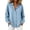 Light Blue #022, variant on Women's Long Sleeve Button Down Shirts Collared Basic Dress Shirt Loose Fit Casual Tops with Chest Pocket
