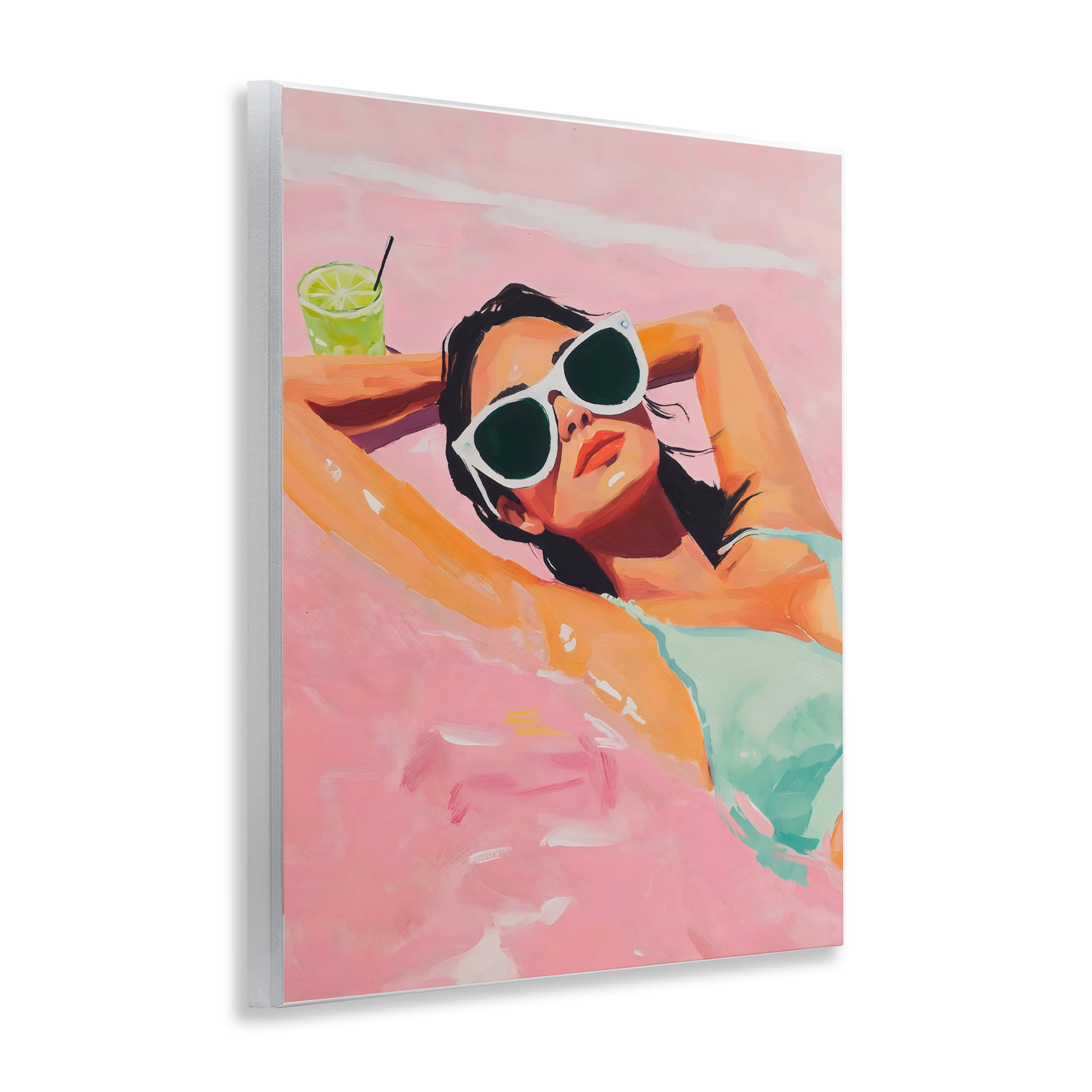 Stupell Industries Trendy Summer Girl Wall Plaque Art, design by The Prints Vibe