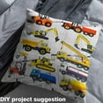 thumbnail image 2 of Castle Fairy Construction Vehicle Kid Fabric by the Yard 5 Yards, Excavator Bulldozer Sewing Fabric, Tractor Truck Room Decor Fabric by the Yard, Microfiber Bedroom Decor, 2 of 6