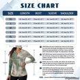 thumbnail image 7 of Xoenoiee Pine Tree Mountain Waterfall Print Women's V-Neck Golf Shirts Lightweight Collared Top Long Sleeve Polo Shirts Soft and Breathable for Tennis Pickleball Casual Office Running, Size XS, 7 of 7