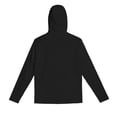 thumbnail image 7 of Mrmaere Men's UPF 50+ Sun Protection Hooded T-Shirt with Face Mask Pullover Long Sleeve Outdoor Top Black M, 7 of 7