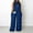Navy, variant on Wide Leg Pants Woman,Women Casual One-Piece Wide Leg Jumpsuits Solid Rompers Loose Summer formal Jumpsuit