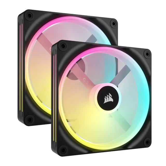 VENTILADOR CORSAIR ICUE LINK QX140 KIT 2X1 RGB 140MM NEGRO CO-9051004-WW