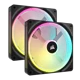 thumbnail image 1 of VENTILADOR CORSAIR ICUE LINK QX140 KIT 2X1 RGB 140MM NEGRO CO-9051004-WW, 1 of 4