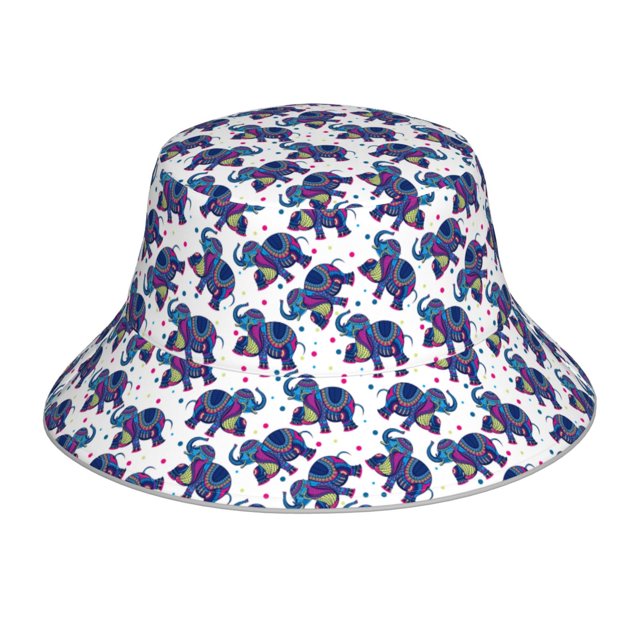 Balery Boho elephant Sombreros para el sol para hombre y mujer, sombrero de pescador con UPF 50+