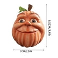 thumbnail image 2 of Expressive Pumpkin Family, Funny Family Pumpkin Decor, Halloween Pumpkins Decor, Resin Freak Halloween Pumpkin Figurines Decorating with Faces, 2 of 4