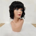 thumbnail image 3 of Short Bob Wig Body Wave Human Hair Wig with Bangs Full Machine Made for Black Women, 3 of 5