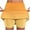 Yellow, variant on gbyLJF Women Skorts Elastic High Waisted Yoga Shorts Lightweight Tennis Skirts Breathable Athletic Clothes Joggers Pink 3XL