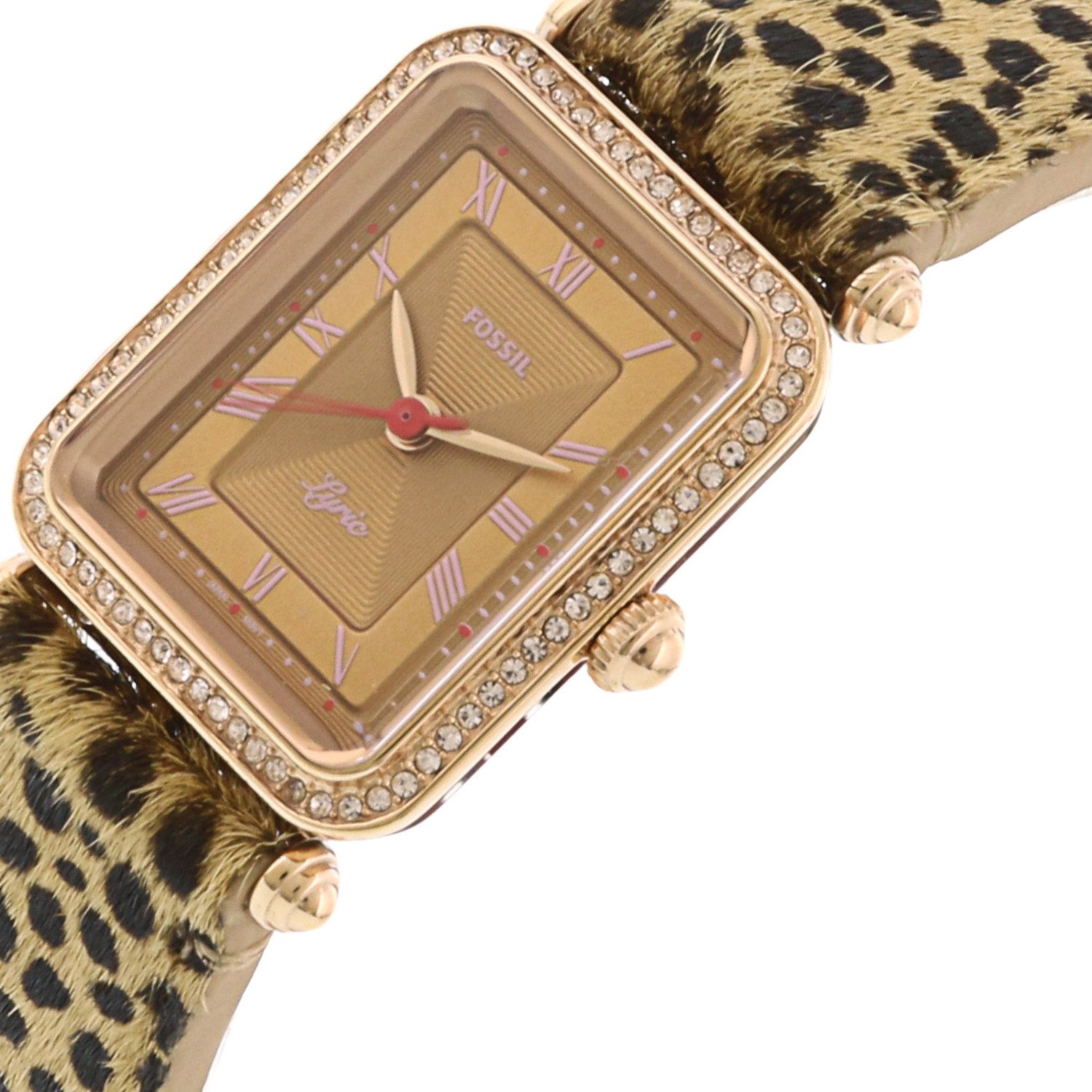 Gold Leather Quartz Fashion Watch 