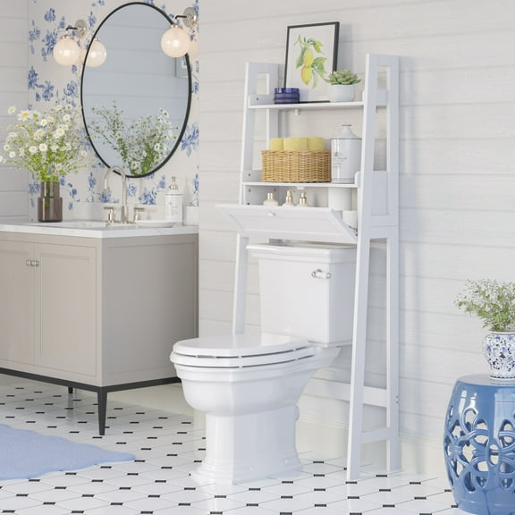 RiverRidge Amery Over the Toilet Bathroom Spacesaver Medicine Storage Shelves - White