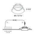 thumbnail image 2 of Dals Lighting Rgm6-Cc Facet 6" Integrated Led Canless Recessed Light - White, 2 of 5