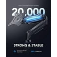 thumbnail image 3 of Single Monitor Mount, 13 to 32 Inch Design Monitor Arm, Adjustable Stand, Vesa Mount with Clamp and Grommet Base - Fits 4.4 to 19.8lbs LCD Computer Monitors,Black, 3 of 12