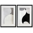 thumbnail image 1 of SET DE 2 CUADROS DECORATIVOS ELABORADOS TOTALMENTE A MANO LUNE ART GALLERY Pinturas Black & White hechas totalmente a mano, 1 of 3