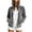 Gray, variant on Karight Women's Velvet Full Zip Jacket Long Sleeve Stand Collar Casual Track Top with Pockets Athletic Winter Coat