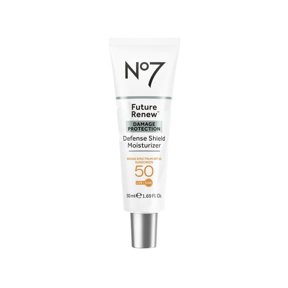 No7 Future Renew Defense Shield Moisturizer, SPF 50, 1.69 fl oz