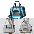 thumbnail image 4 of Bolsa de viaje Zulema para Perros y Gatos Suave y Cómoda Azul, 4 of 8