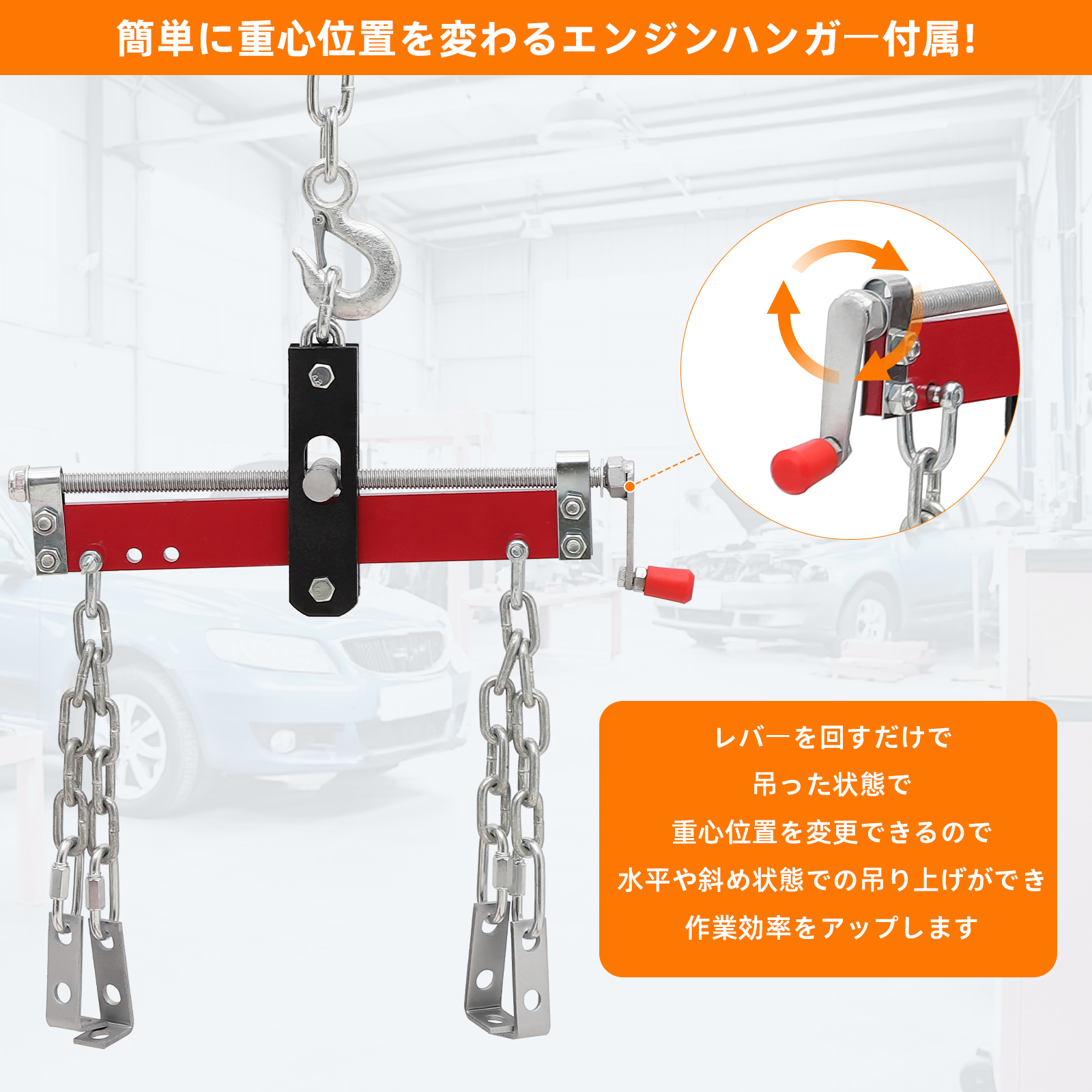 Towallmark Folding Engine Hoist, Cherry Picker with Lever and 6 Casters,Heavy Duty Hydraulic Shop Crane, 2 Ton Max, Red