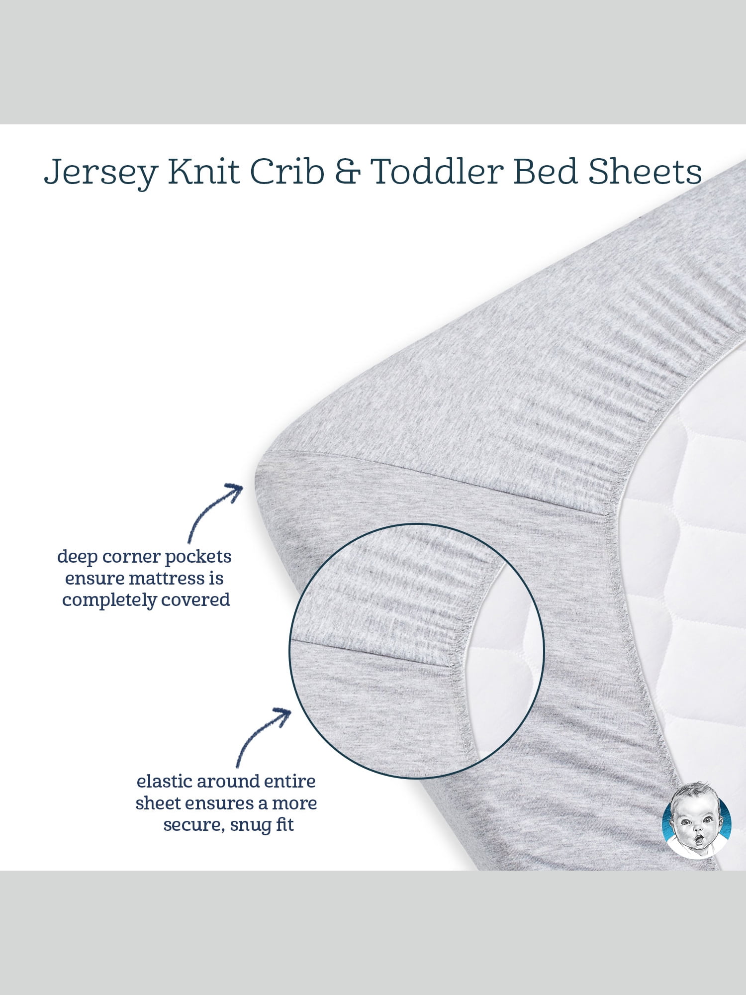 Gerber Baby Girl 100% Cotton Fitted Crib Sheet for Standard Crib and Toddler Mattresses