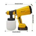 thumbnail image 4 of Paint Sprayer 1000W HVLP High Power Electric Spray Paint Gun 1000ml High Capacity Container Easy to Clean for House Painting, Home Interior and Exterior, 4 of 9