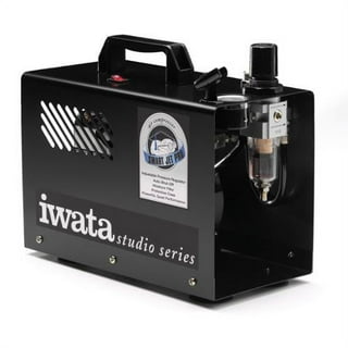 IWATA HP-C PLUS Performance Airbrush Kit Master Tank Compressor, 24 Paint  Colors 