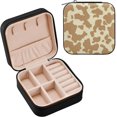 thumbnail image 2 of GZHJMY Cow Small Jewelry Box, Portable Leather Travel Jewelry Storage Case for Rings Earrings Necklace Bracelets, 2 of 7