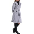 thumbnail image 4 of INSPIRE CHIC Winter Warm Long Coat for Women's Belted Lapel Open Front Faux Fur Fluffy Coats XL Grey, 4 of 6