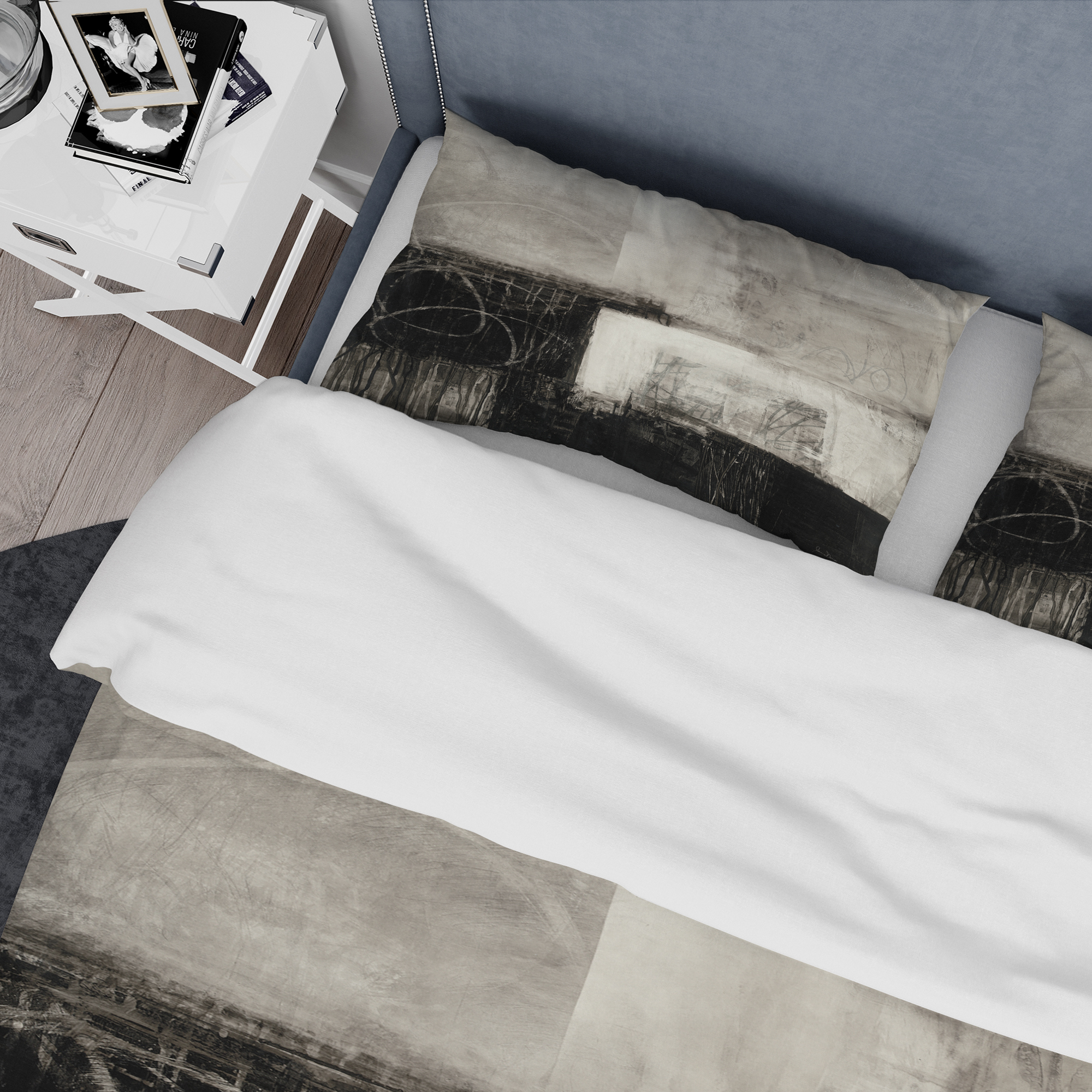 Designart 'A Geometric Day II' Geometric Duvet Cover Set