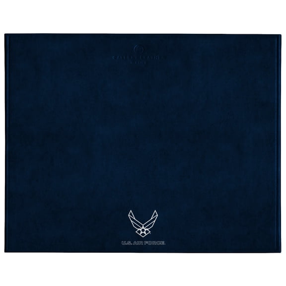 Air Force Landscape Leather Hard Cover Mouse Pad, By Gallery Leather, 8"x10" - Acadia Navy
