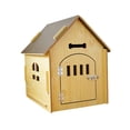 thumbnail image 4 of oshhnii Wooden Pet House Dog Kennel Wooden with Removable Roof Ventilation Dog Crate Cat 40cmx39cmx45cm, 4 of 9