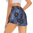 thumbnail image 3 of Goofa Sunflowers Printed Women 2 in 1 Running Shorts,Quick Dry Athletic Workout Shorts,High Waisted Athletic Shorts with Liner Pockets-X-Large, 3 of 9
