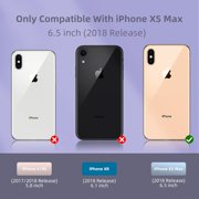 Compatible with iPhone Xs Max Case, Drop Protection Liquid Silicone Gel Rubber Full Body Bumper Cover with Soft Microfiber Shockproof Phone Case for iPhone Xs Max 6.5, Hot Pink