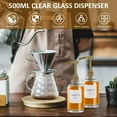 thumbnail image 2 of POINTERTECK 2 pcs Coffee Syrup Dispenser Set 16.9oz Reusable Glass Syrup Bottle with Labels Funnel Clear Syrup Pump Dispenser Glass Pump Dispenser Coffee Syrup Bottle for Coffee Bar Home, 2 of 8