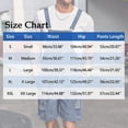 thumbnail image 3 of Aueoeo Denim Shorts For Men Bib Overall Jean Romper Casual Loose Walkshort Muliti Pockets Summer Jumpersuit, 3 of 7