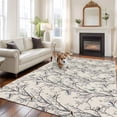 thumbnail image 2 of 5'x7' Area Rugs for Living Room Bedroom, Natural Trees Washable Rug Carpet Runner Indoor Outdoor, Colored Birds on Branches Retro Rustic Non Slip Floor Mats Area Rug for Kitchen, Nursery, 2 of 8