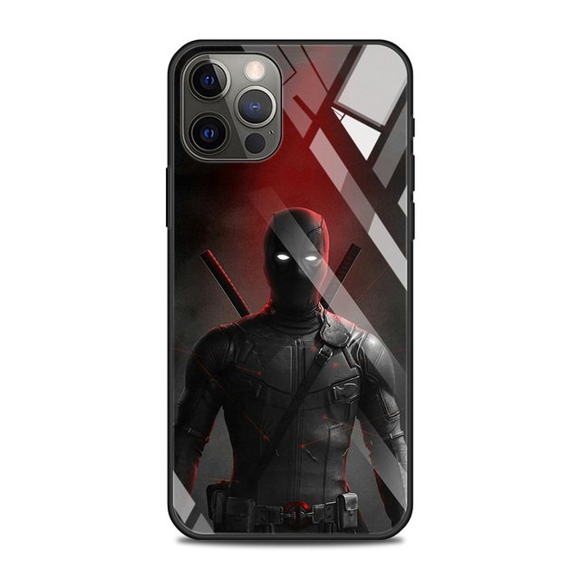 Tempered Glass Case For iPhone 13 12 11 Pro Max Mini X XR XS Max 8 7 6s Plus SE 2020 Phone Shell Fundas Marvel Avengers Comics